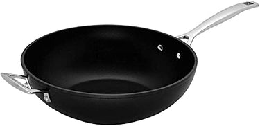 Le Creuset Aluminium-Antihaft Wokpfanne, Ø 26 cm, PFOA-frei, Für alle Herdarten inkl. Induktion geeignet, Anthrazit/Silber im Sale